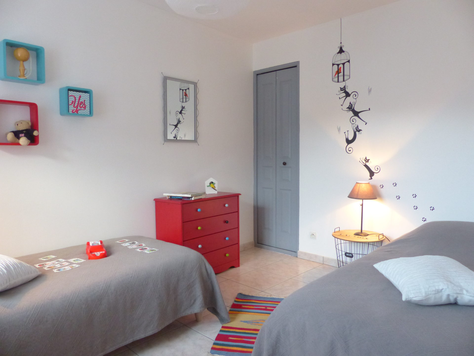 Chambre d'enfants deux lits